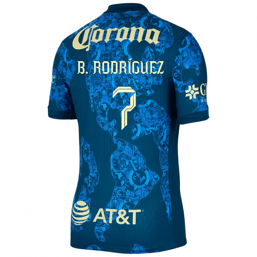 Criança Camisola Brian Rodríguez #7 Azul Amarelo Alternativa 2024/25 Camisa Brasil