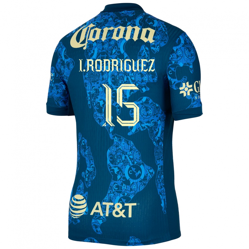 Criança Camisola Iván Rodríguez #15 Azul Amarelo Alternativa 2024/25 Camisa Brasil