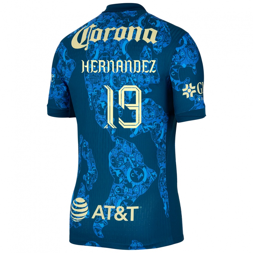 Criança Camisola Illian Hernández #19 Azul Amarelo Alternativa 2024/25 Camisa Brasil