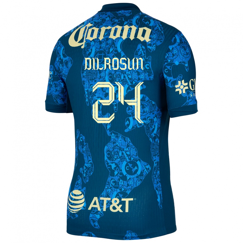 Criança Camisola Javairô Dilrosun #24 Azul Amarelo Alternativa 2024/25 Camisa Brasil