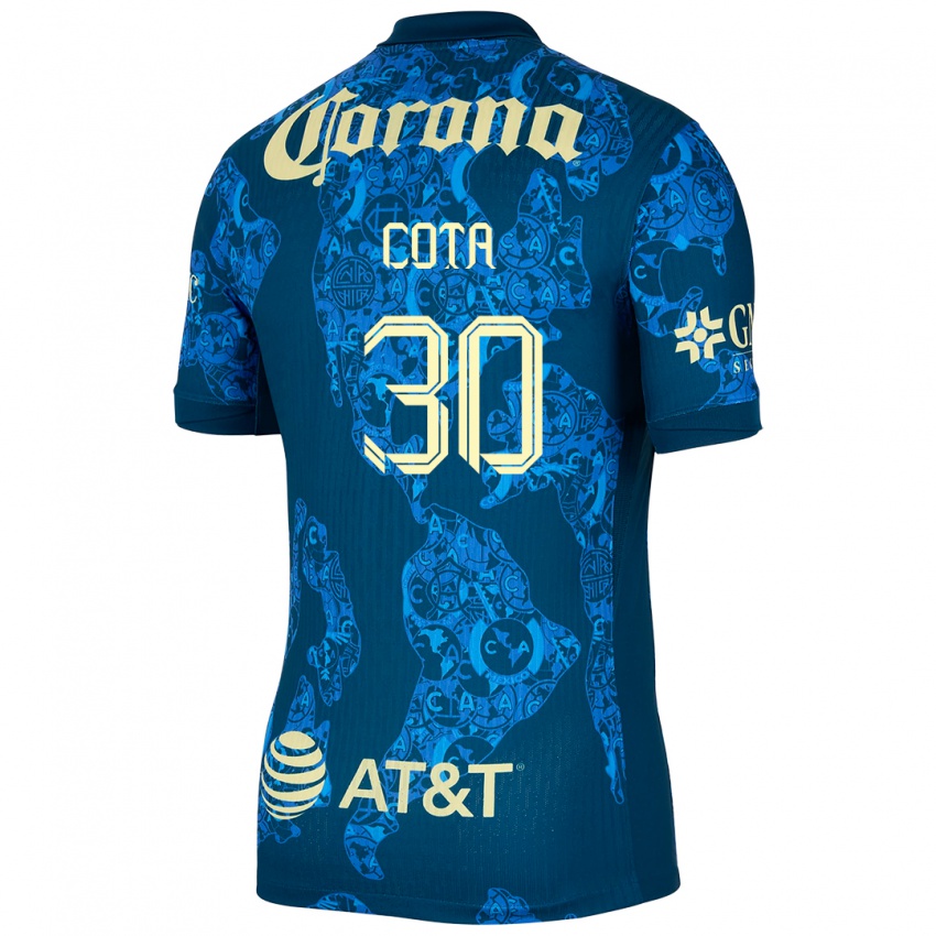 Criança Camisola Rodolfo Cota #30 Azul Amarelo Alternativa 2024/25 Camisa Brasil