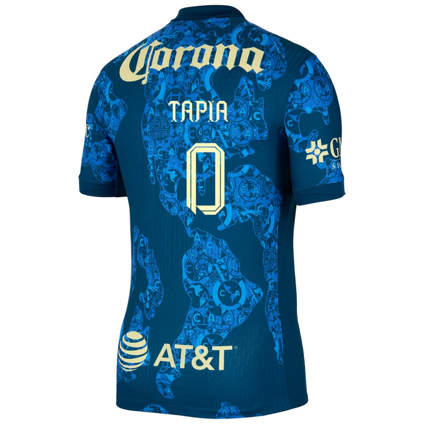 Criança Camisola Leonardo Tapia #0 Azul Amarelo Alternativa 2024/25 Camisa Brasil