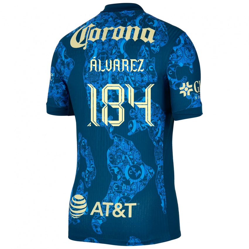 Criança Camisola Antonio Álvarez #184 Azul Amarelo Alternativa 2024/25 Camisa Brasil