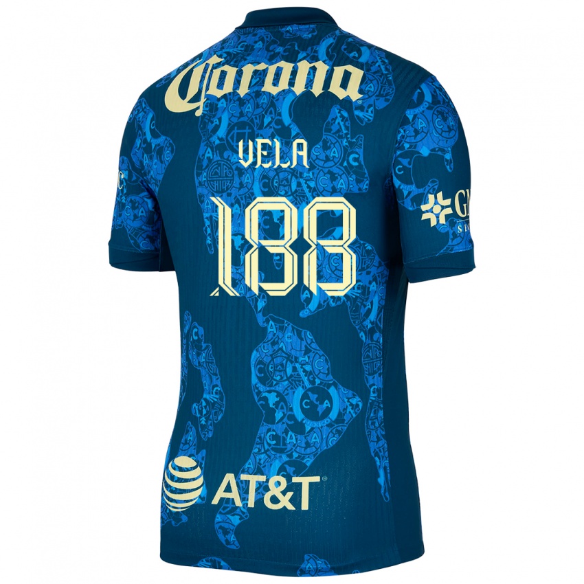 Criança Camisola Christo Vela #188 Azul Amarelo Alternativa 2024/25 Camisa Brasil