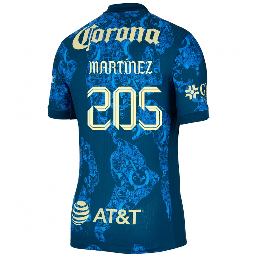 Criança Camisola Sebastián Martínez #205 Azul Amarelo Alternativa 2024/25 Camisa Brasil