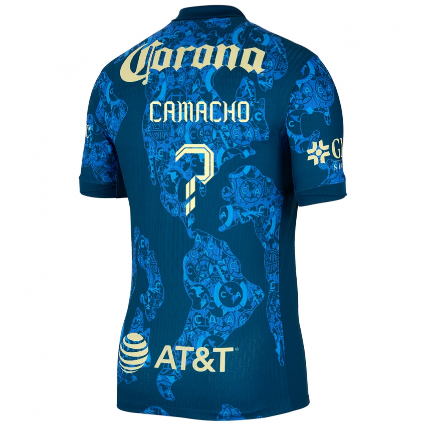 Criança Camisola Jorge Camacho #0 Azul Amarelo Alternativa 2024/25 Camisa Brasil