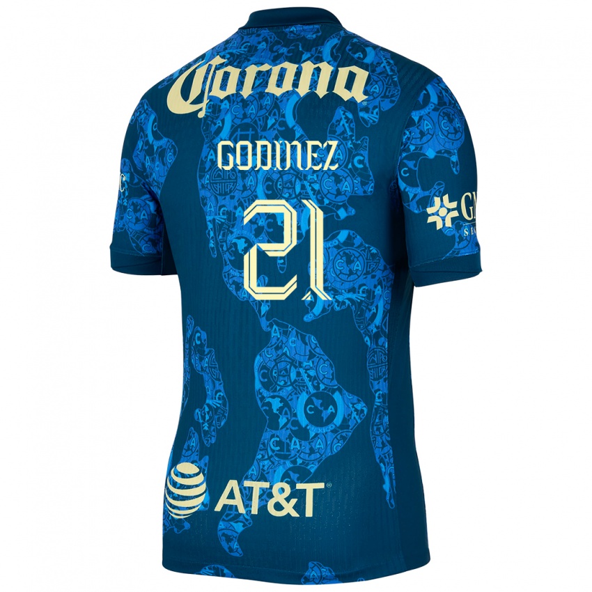 Criança Camisola Alexandra Godinez #21 Azul Amarelo Alternativa 2024/25 Camisa Brasil