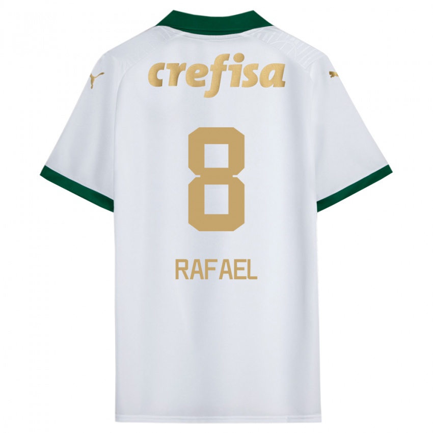 Criança Camisola Ze Rafael #8 Branco Verde Alternativa 2024/25 Camisa Brasil