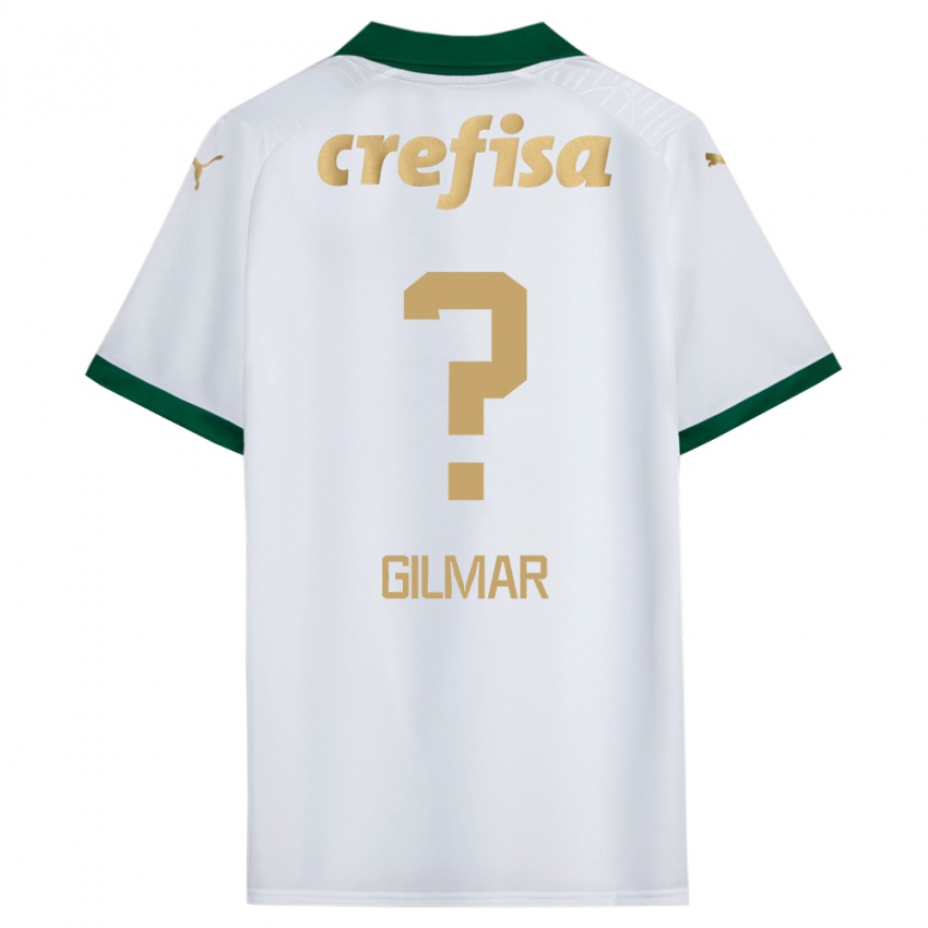 Criança Camisola Gilmar #0 Branco Verde Alternativa 2024/25 Camisa Brasil