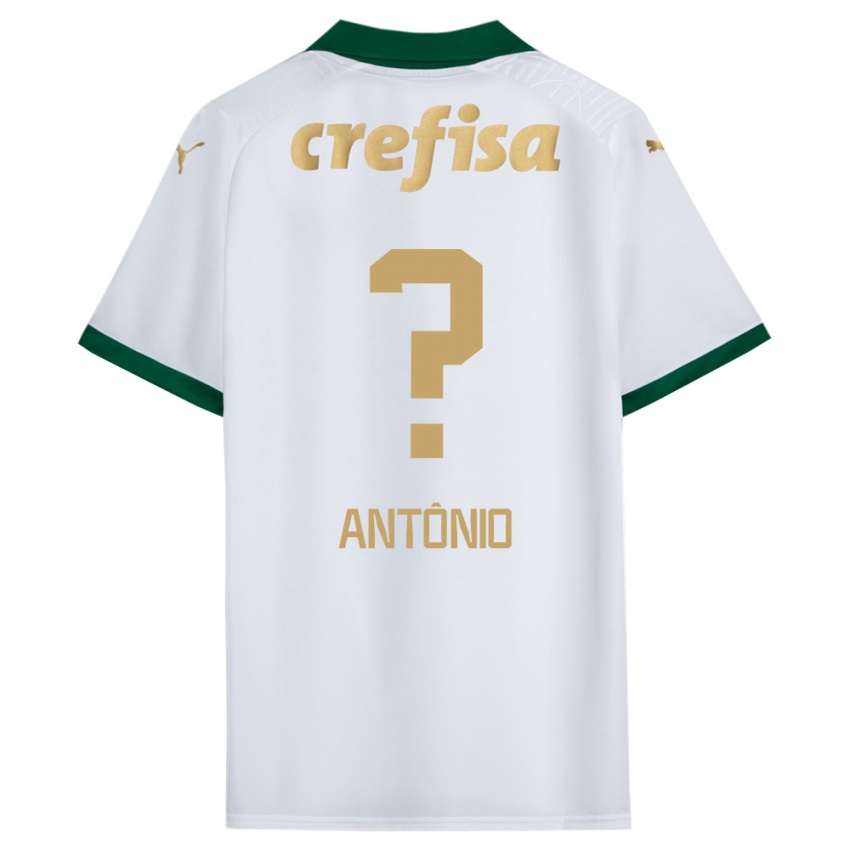 Criança Camisola Diogo Antônio #0 Branco Verde Alternativa 2024/25 Camisa Brasil