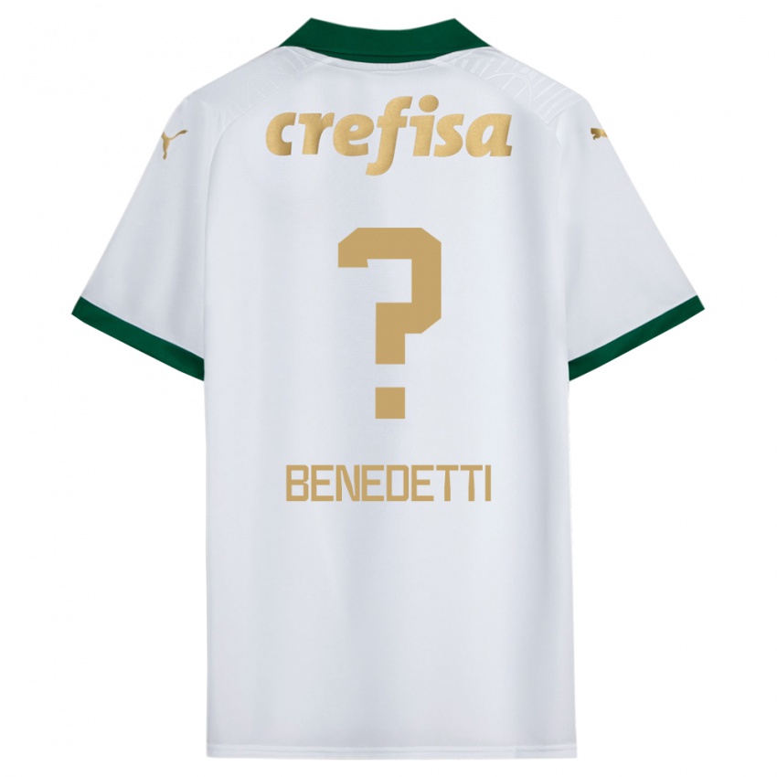 Criança Camisola Luis Benedetti #0 Branco Verde Alternativa 2024/25 Camisa Brasil