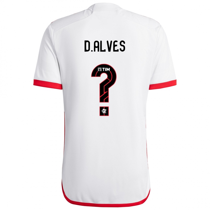 Criança Camisola Dyogo Alves #0 Branco Vermelho Alternativa 2024/25 Camisa Brasil