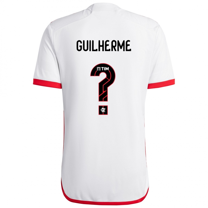 Criança Camisola Guilherme #0 Branco Vermelho Alternativa 2024/25 Camisa Brasil