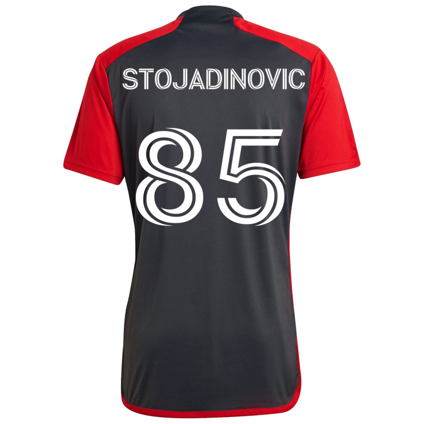 Homem Camisola Marko Stojadinovic #85 Vermelho Acinzentado Principal 2024/25 Camisa Brasil