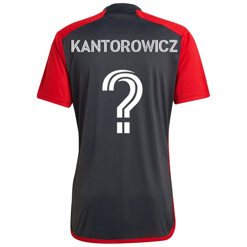 Homem Camisola Dominic Kantorowicz #0 Vermelho Acinzentado Principal 2024/25 Camisa Brasil