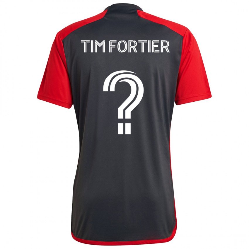 Homem Camisola Tim Fortier #0 Vermelho Acinzentado Principal 2024/25 Camisa Brasil