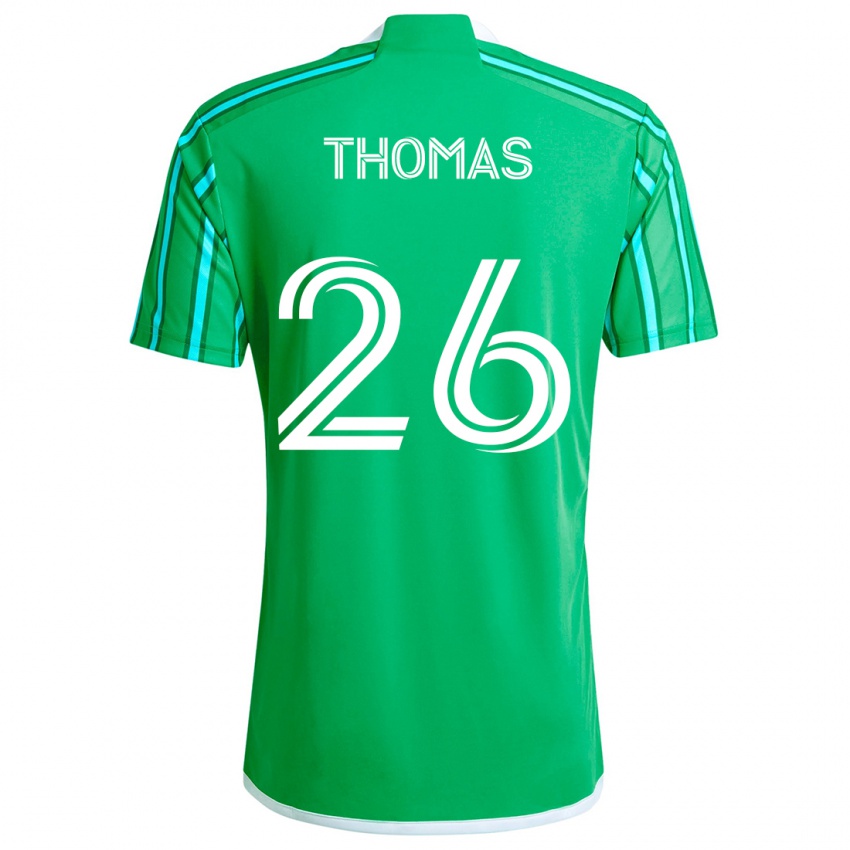 Homem Camisola Andrew Thomas #26 Verde Branco Principal 2024/25 Camisa Brasil