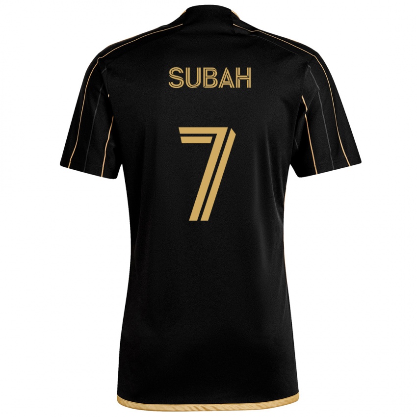 Homem Camisola Yekeson Subah #7 Ouro Preto Principal 2024/25 Camisa Brasil