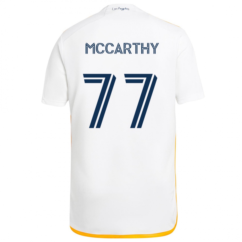 Homem Camisola John Mccarthy #77 Branco Amarelo Principal 2024/25 Camisa Brasil