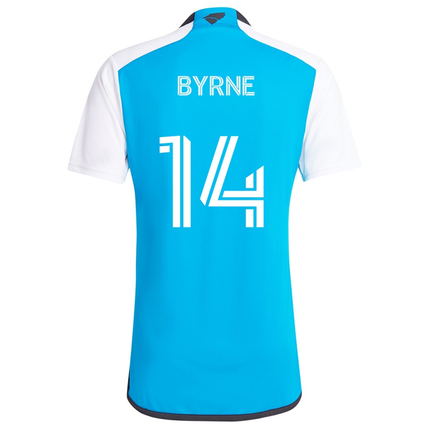 Homem Camisola Nathan Byrne #14 Branco Azulado Principal 2024/25 Camisa Brasil