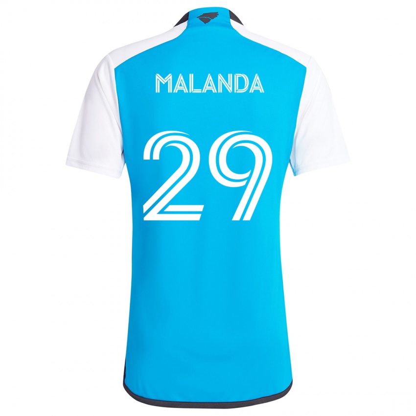 Homem Camisola Adilson Malanda #29 Branco Azulado Principal 2024/25 Camisa Brasil