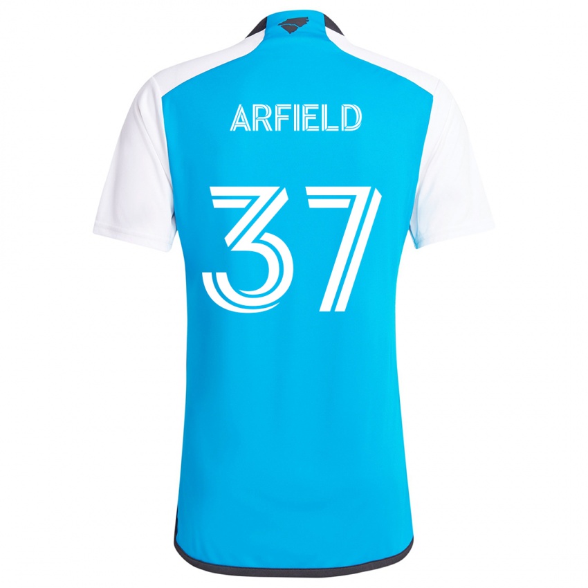 Homem Camisola Scott Arfield #37 Branco Azulado Principal 2024/25 Camisa Brasil