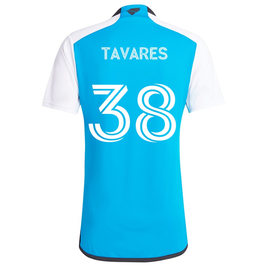 Homem Camisola Iuri Tavares #38 Branco Azulado Principal 2024/25 Camisa Brasil