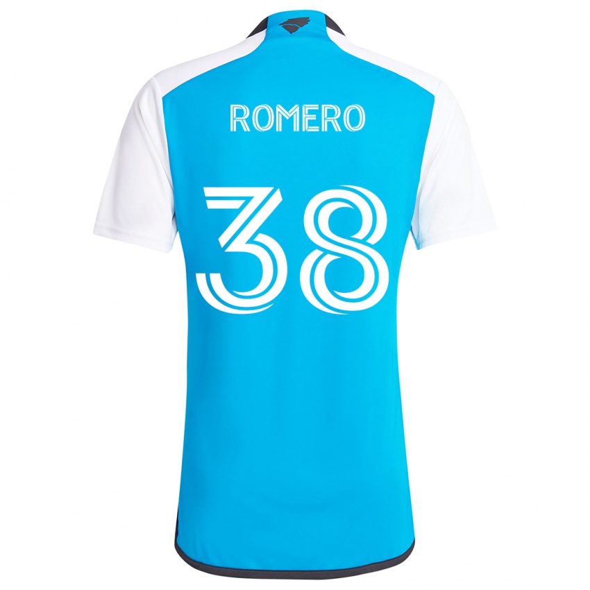 Homem Camisola Brian Romero #38 Branco Azulado Principal 2024/25 Camisa Brasil