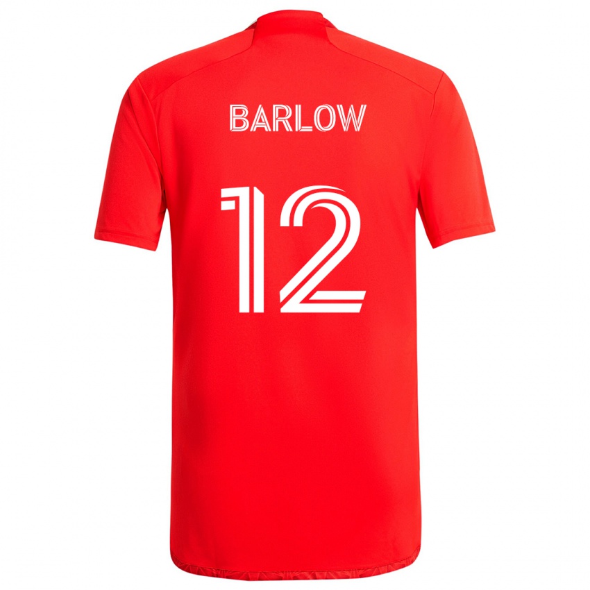 Homem Camisola Tom Barlow #12 Vermelho Branco Principal 2024/25 Camisa Brasil