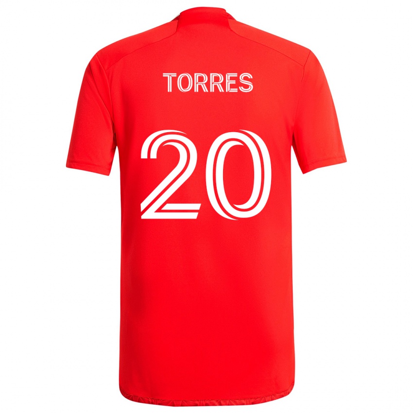 Homem Camisola Jairo Torres #20 Vermelho Branco Principal 2024/25 Camisa Brasil