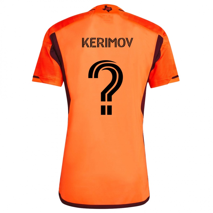 Homem Camisola Roman Kerimov #0 Laranja Preto Principal 2024/25 Camisa Brasil