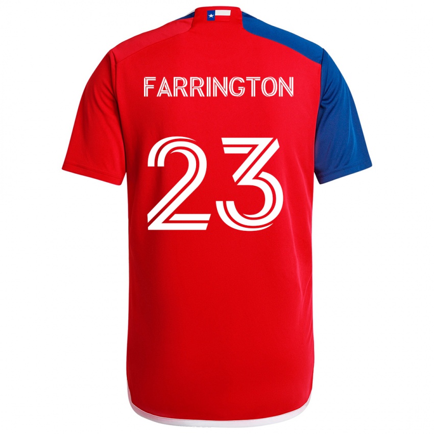 Homem Camisola Logan Farrington #23 Azul Vermelho Principal 2024/25 Camisa Brasil