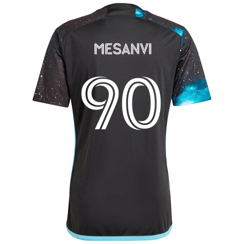 Homem Camisola Loïc Mesanvi #90 Preto Azul Principal 2024/25 Camisa Brasil