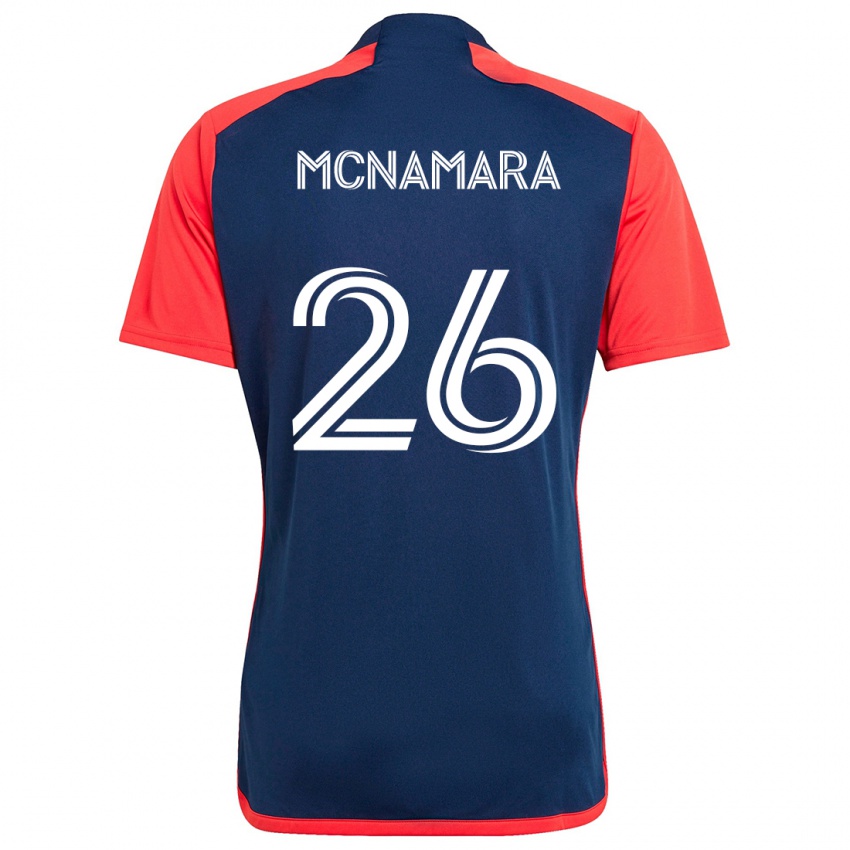 Homem Camisola Tommy Mcnamara #26 Azul Vermelho Principal 2024/25 Camisa Brasil