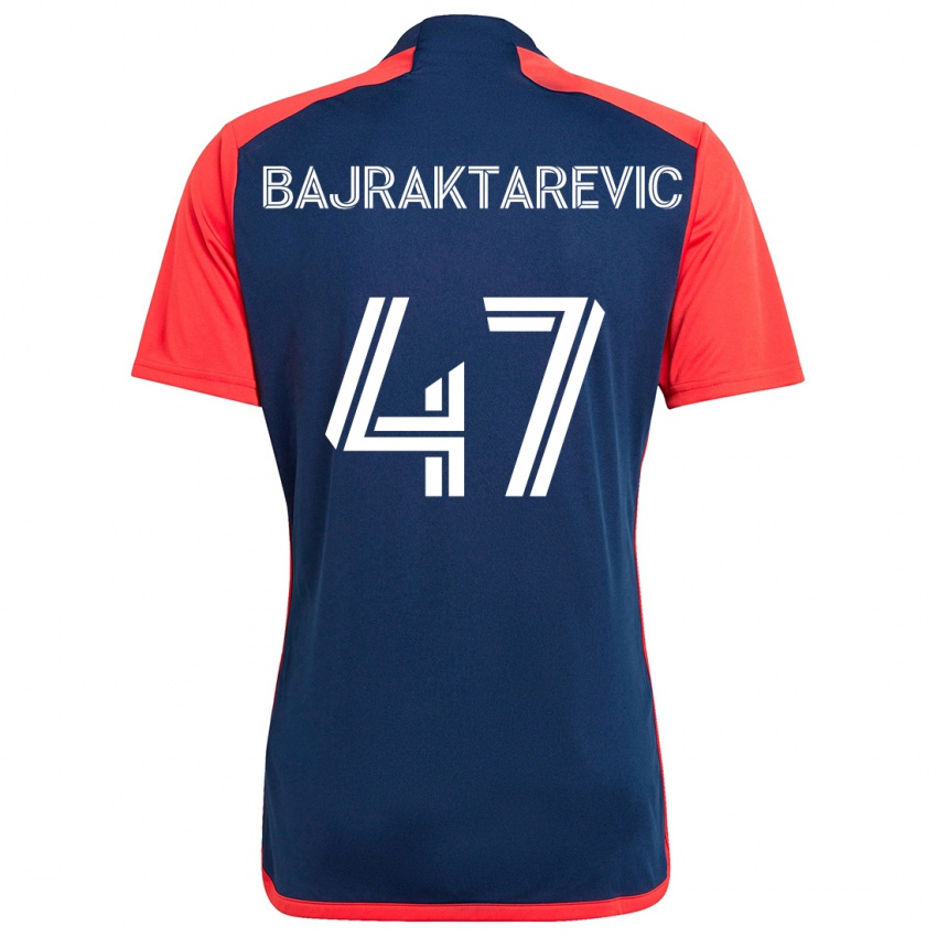 Homem Camisola Esmir Bajraktarevic #47 Azul Vermelho Principal 2024/25 Camisa Brasil