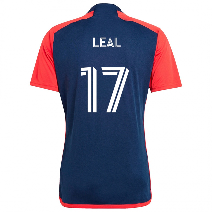 Homem Camisola Patrick Leal #17 Azul Vermelho Principal 2024/25 Camisa Brasil