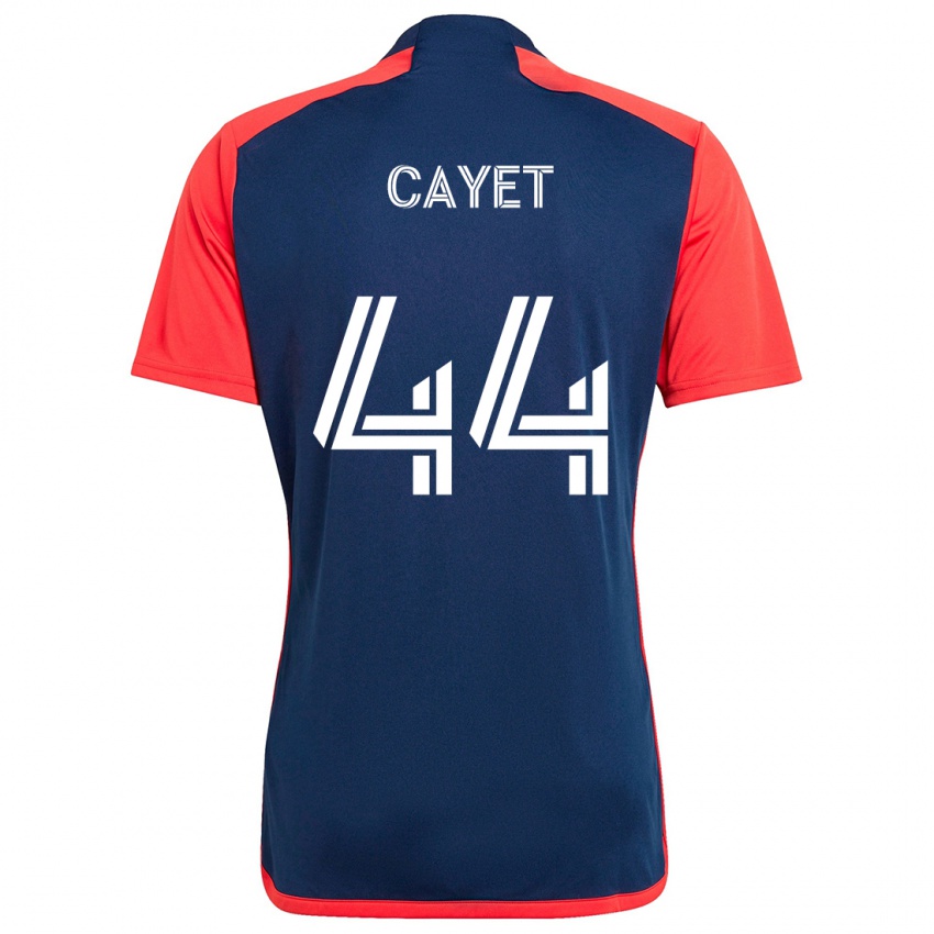 Homem Camisola Pierre Cayet #44 Azul Vermelho Principal 2024/25 Camisa Brasil