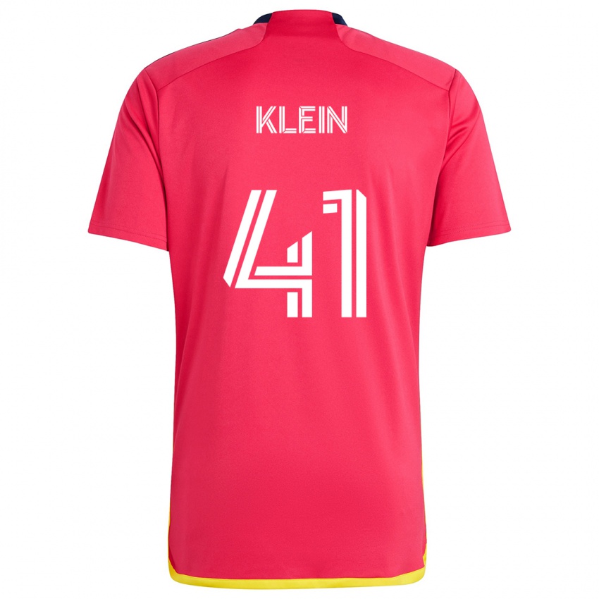 Homem Camisola Johnny Klein #41 Vermelho Azul Principal 2024/25 Camisa Brasil