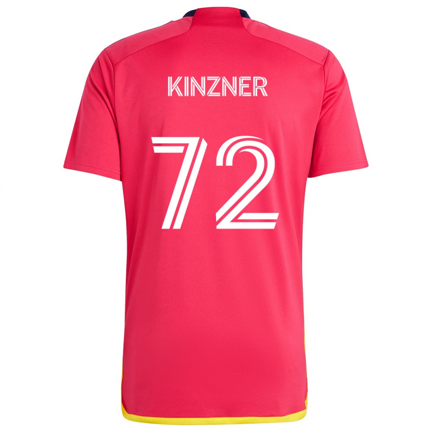 Homem Camisola Eric Kinzner #72 Vermelho Azul Principal 2024/25 Camisa Brasil