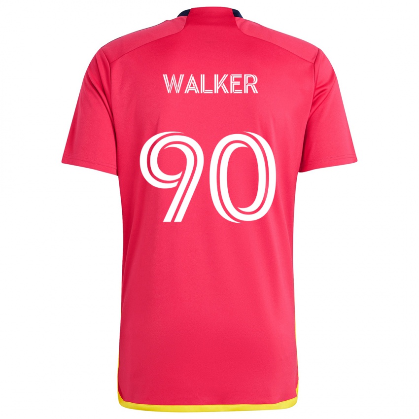 Homem Camisola Eric Walker #90 Vermelho Azul Principal 2024/25 Camisa Brasil