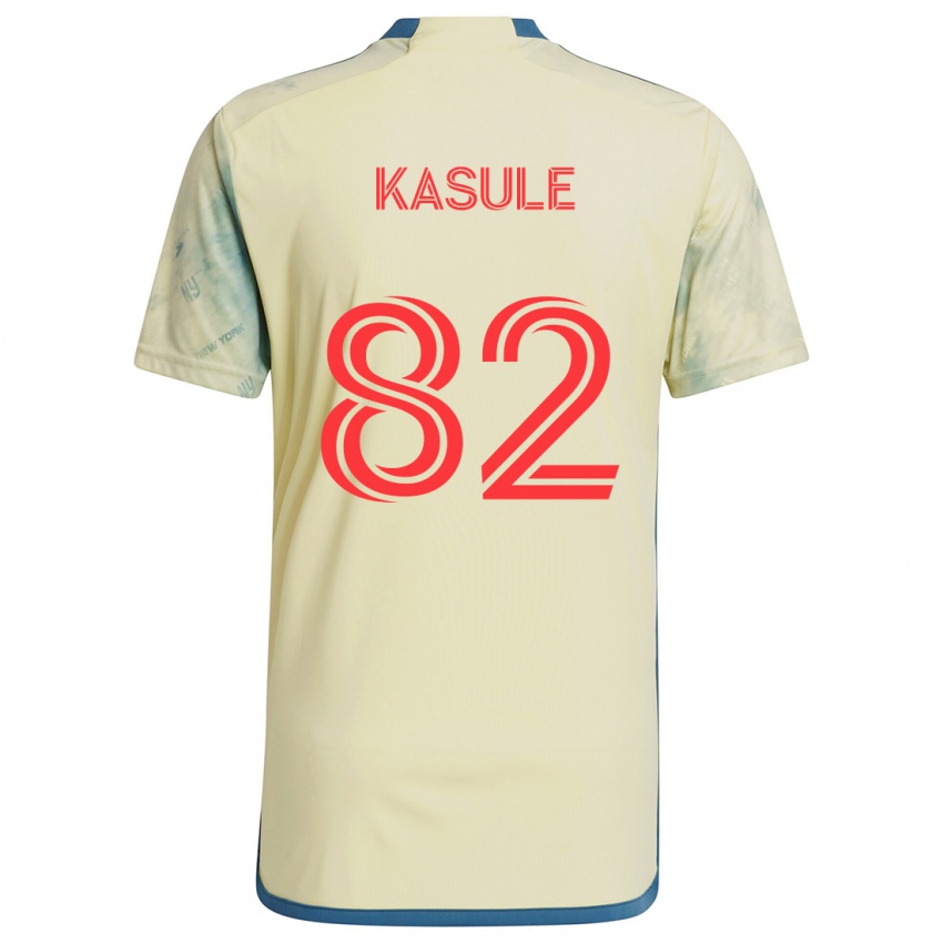 Homem Camisola Ibrahim Kasule #82 Amarelo Vermelho Azul Principal 2024/25 Camisa Brasil