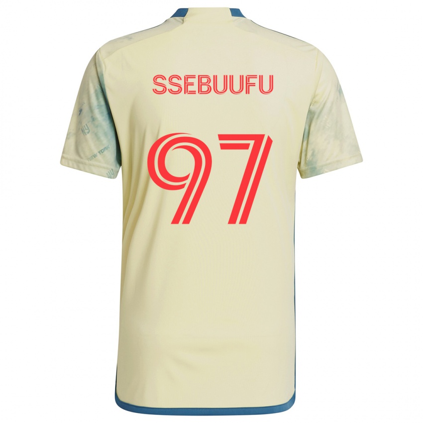 Homem Camisola Frank Ssebuufu #97 Amarelo Vermelho Azul Principal 2024/25 Camisa Brasil