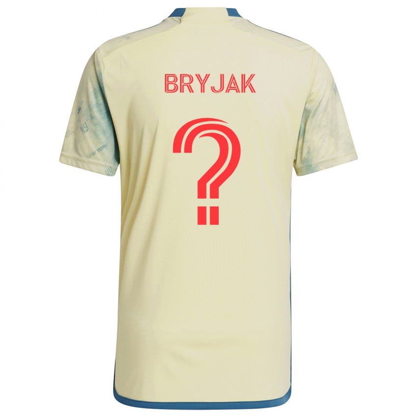 Homem Camisola Jeffrey Bryjak #0 Amarelo Vermelho Azul Principal 2024/25 Camisa Brasil