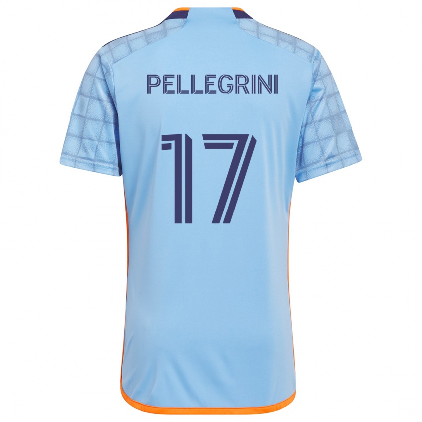 Homem Camisola Matías Pellegrini #17 Azul Laranja Principal 2024/25 Camisa Brasil