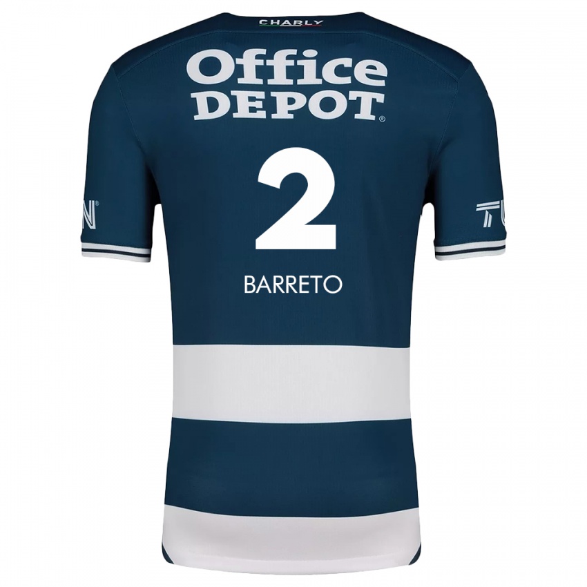 Homem Camisola Sergio Barreto #2 Branco Azulado Principal 2024/25 Camisa Brasil