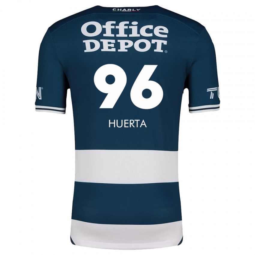 Homem Camisola Edwin Huerta #96 Branco Azulado Principal 2024/25 Camisa Brasil