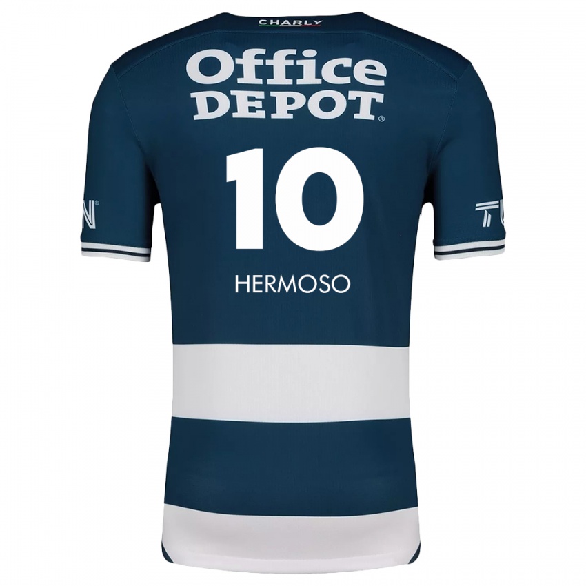 Homem Camisola Jennifer Hermoso #10 Branco Azulado Principal 2024/25 Camisa Brasil