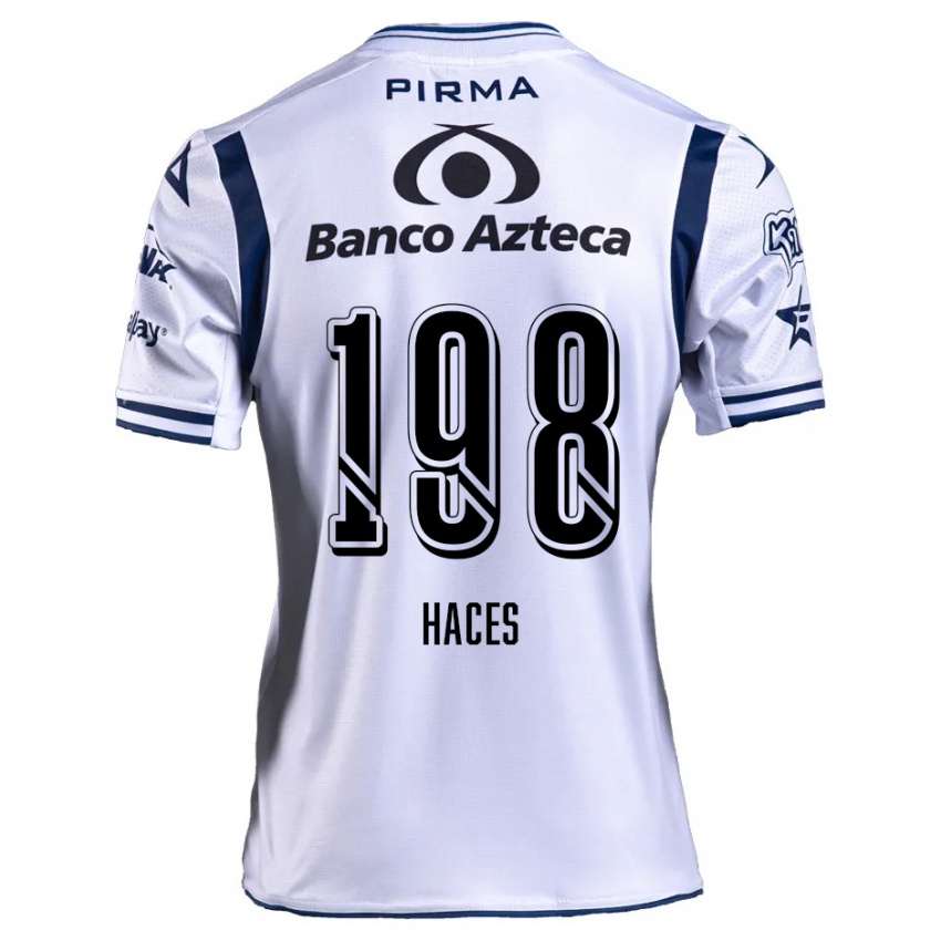 Homem Camisola Daniel Haces #198 Branco Azul Marinho Principal 2024/25 Camisa Brasil