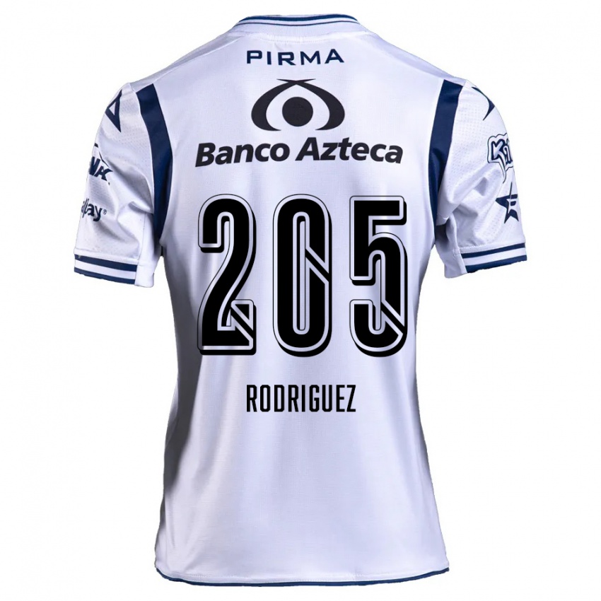 Homem Camisola Alberto Rodríguez #205 Branco Azul Marinho Principal 2024/25 Camisa Brasil