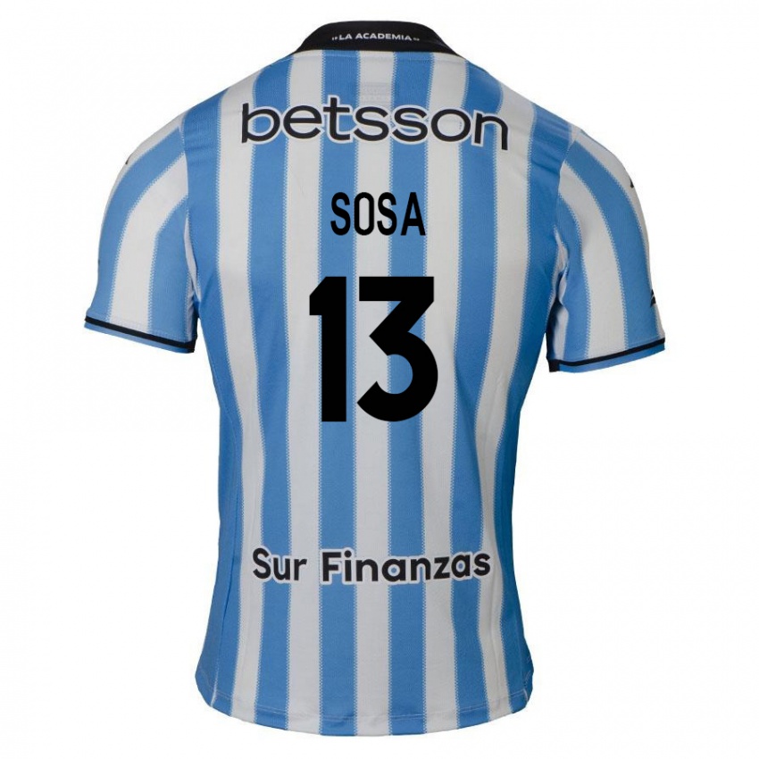 Homem Camisola Santiago Sosa #13 Azul Branco Preto Principal 2024/25 Camisa Brasil